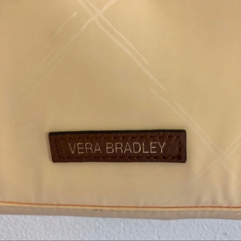 Vera Bradley Rectangular Pale Yellow Adjustable Strap Purse